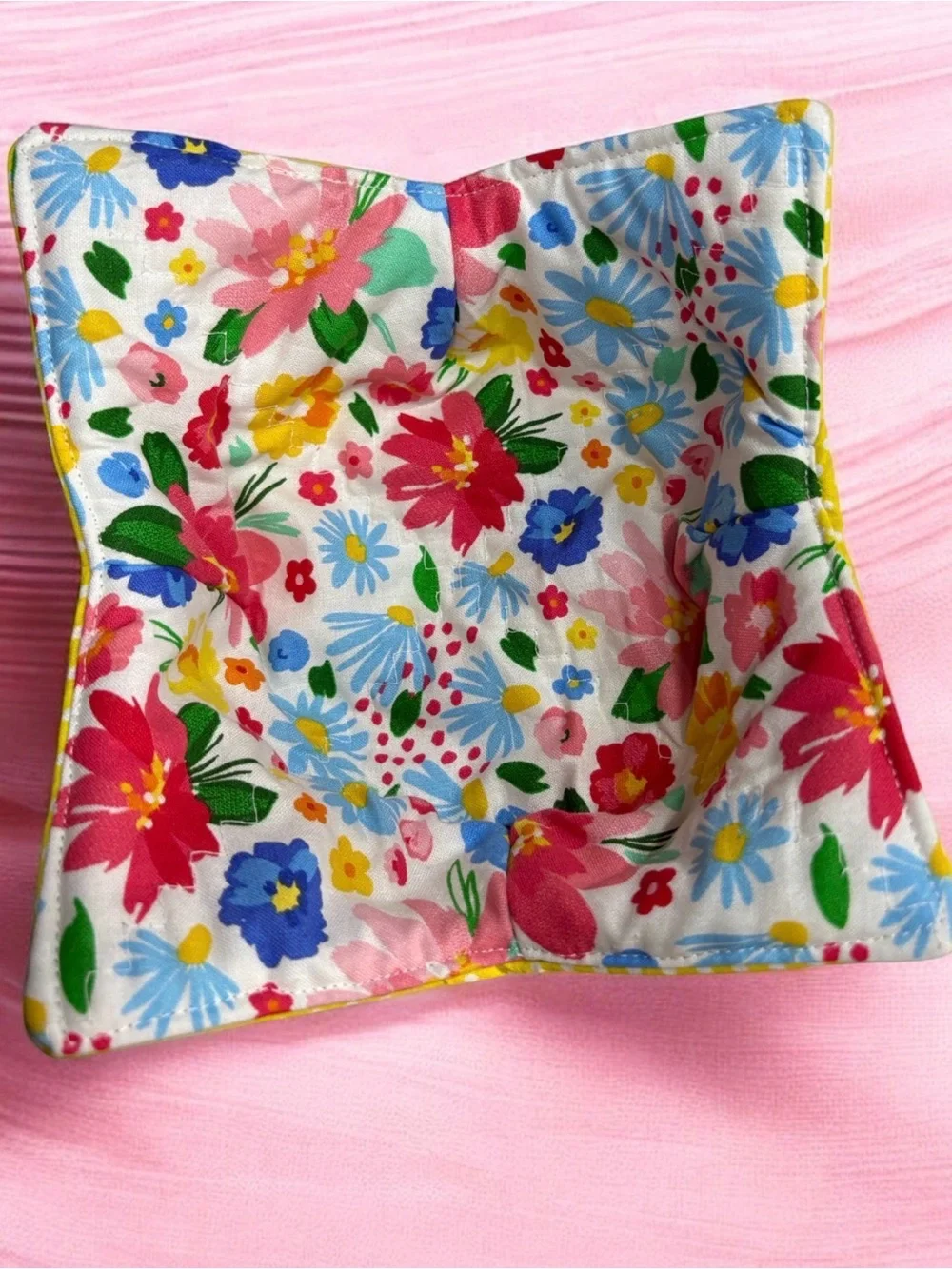 Floral Cotton Bowl Cozy (v)